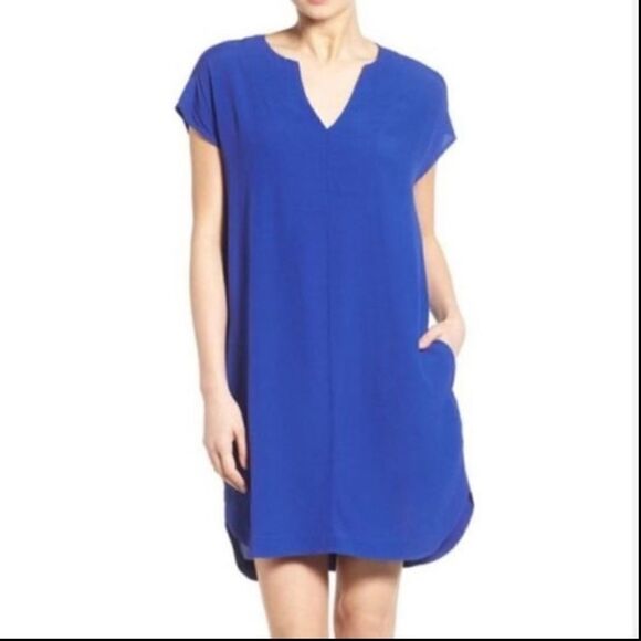 Madewell blue‎ du jour tunic shirt dress. Size xxs - Picture 1 of 11